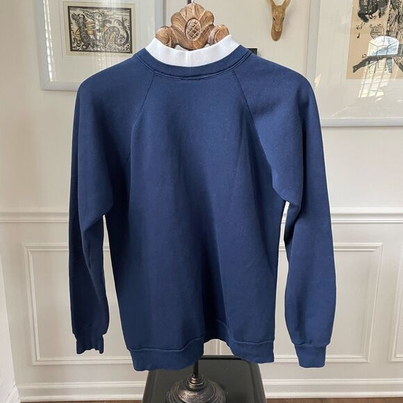 Vintage 80s 90s Cat Butterfly Layered Look Sweatshirt L - Picture 6 of 7